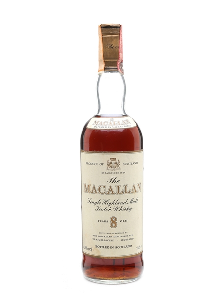 Macallan 8 Year Old Bottled 1980s 75cl / 43%