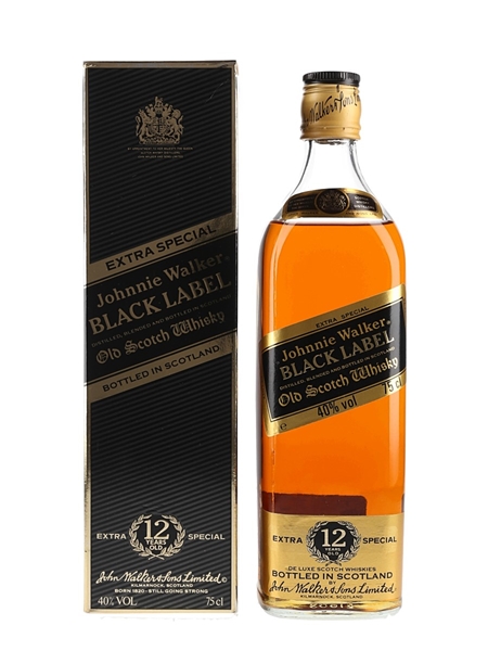 Johnnie Walker Black Label 12 Year Old Bottled 1980s 75cl / 40%