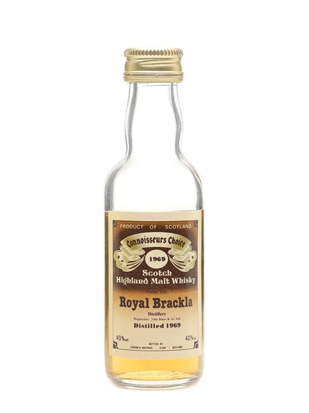 Royal Brackla 1969 Connoisseurs Choice Bottled 1980s - Gordon & MacPhail 5cl / 40%