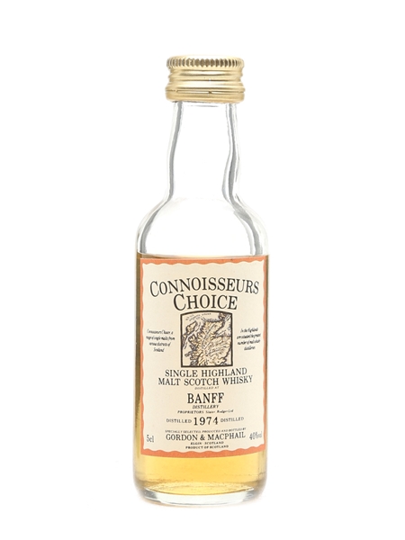 Banff 1974 Connoisseurs Choice Bottled 1990s - Gordon & MacPhail 5cl / 40%