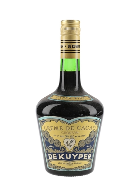 De Kuyper Creme De Cacao Bottled 1970s 71cl / 30%