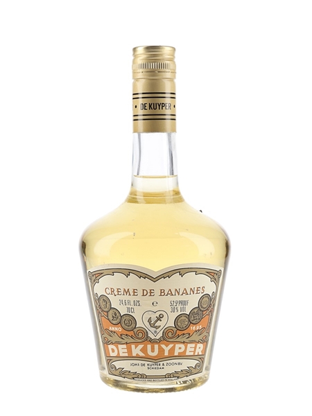 De Kuyper Creme De Bananes Bottled 1970s 70cl / 30%