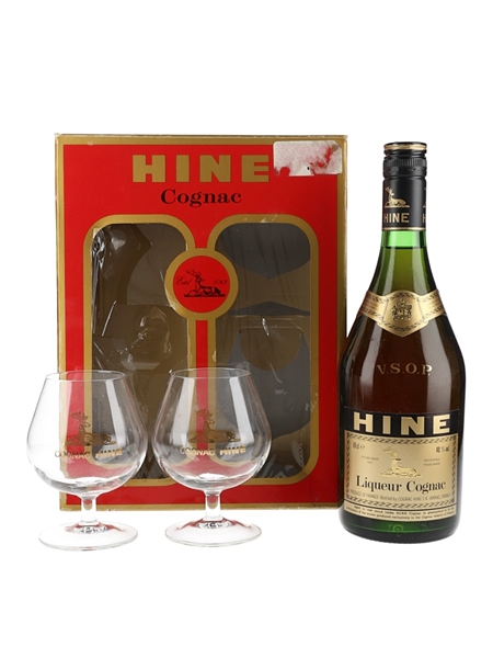 Hine VSOP Liqueur Cognac Gift Pack Bottled 1980s 68cl / 40%