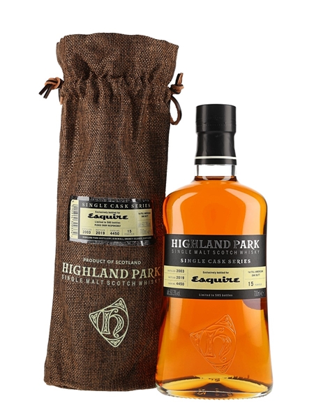 Highland Park 2003 15 Year Old Single Cask 4450 Bottled 2019 - Esquire 70cl / 60.3%