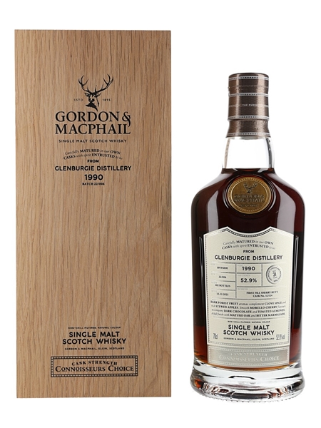 Glenburgie 1990 31 Year Old Connoisseurs Choice Bottled 2021 - Gordon & MacPhail 70cl / 52.9%