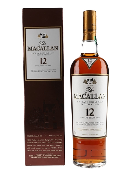 Macallan 12 Year Old Sherry Oak 70cl / 40%