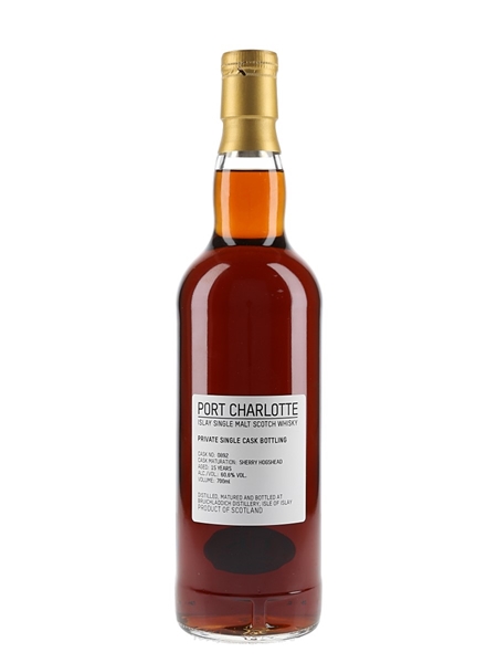 Port Charlotte 15 Year Old Sherry Hogshead 0892 Private Cask Bottling 70cl / 60.6%