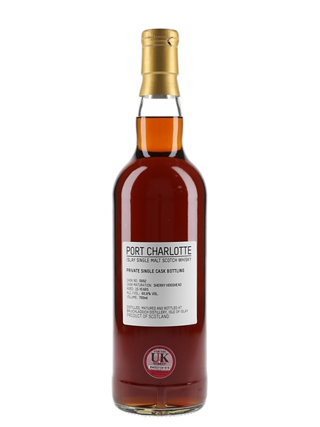 Port Charlotte 15 Year Old Sherry Hogshead 0892 Private Cask Bottling 70cl / 60.6%