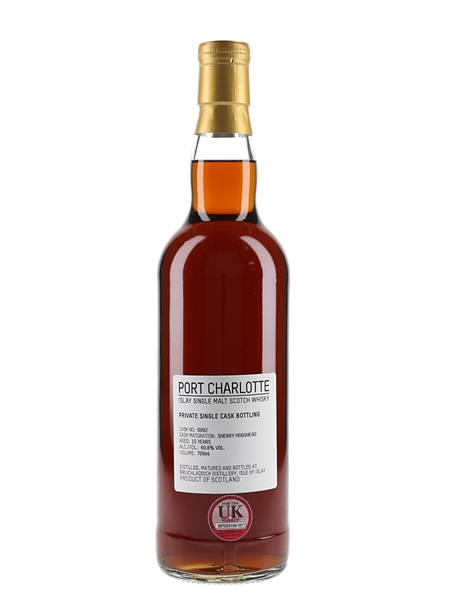 Port Charlotte 15 Year Old Sherry Hogshead 0892 Private Cask Bottling 70cl / 60.6%