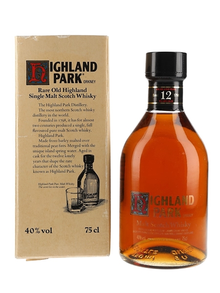 Highland Park 12 Year Old Bottled 1980s 75cl / 40%