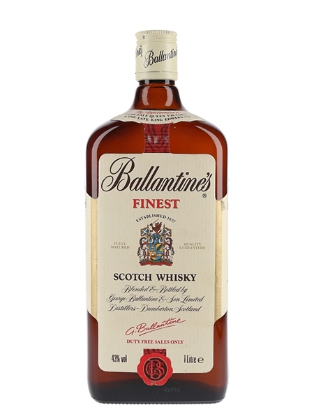 Ballantine's Finest Bottled 1980s - Duty Free Sales 100cl / 43%