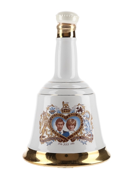 Bell's Ceramic Decanter Royal Wedding 1981 - Prince Charles & Lady Diana Spencer 75cl / 40%