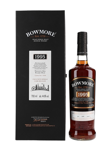 Bowmore 1995 26 Year Old Cask 1550 Exclusive Single Cask Release 70cl / 44.6%