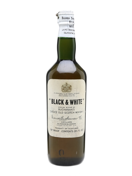 Black & White Spring Cap Bottled 1960s 75cl / 40%