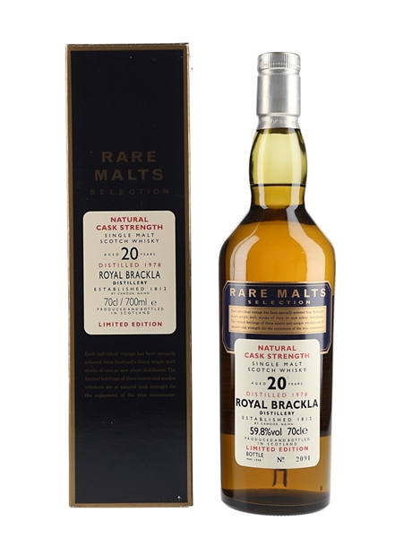 Royal Brackla 1978 20 Year Old Bottled 1998 - Rare Malts Selection 70cl / 59.8%