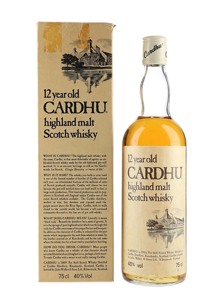 Cardhu 12 Year Old Bottled 1980s 75cl / 40%