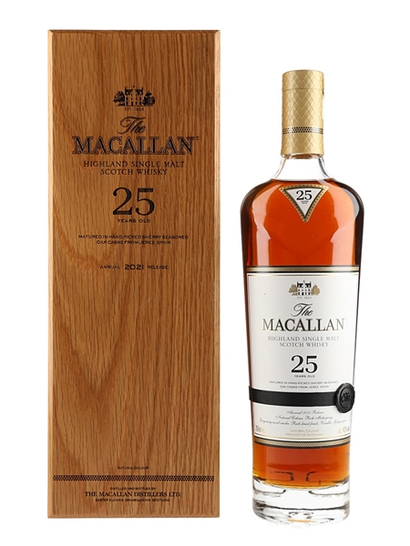 Macallan 25 Year Old Annual 2021 Release 70cl / 43%