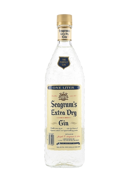 Seagram's Extra Dry Gin Bottled 1990s 100cl / 40%