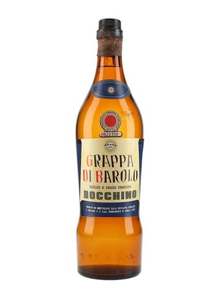 Bocchino Grappa Di Barolo Bottled 1960s-1970s 100cl