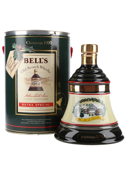 Bell's Christmas 1990 Ceramic Decanter The Art Of Distilling 75cl / 43%