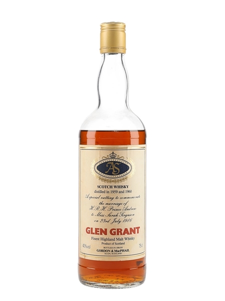 Glen Grant Royal Wedding 1959 & 1960 Bottled 1986 - Gordon & MacPhail 75cl / 40%