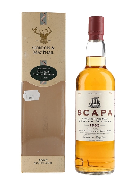 Scapa 1983 Bottled 1990s - Gordon & MacPhail 70cl / 40%