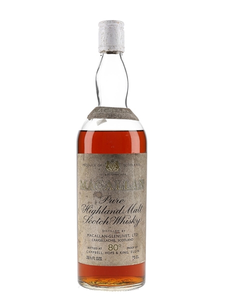 Macallan 1956 Campbell, Hope & King Bottled 1970s 75cl / 45.8%