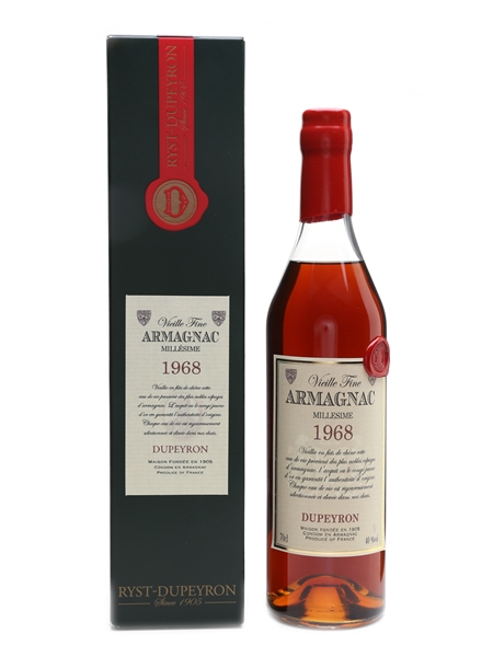 Dupeyron 1968 Vieille Fine Armagnac - Lot 15232 - Buy/Sell