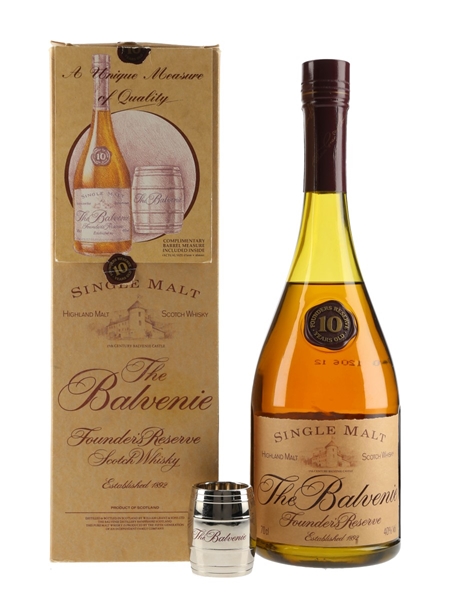 Balvenie 10 Year Old Founder's Reserve With Barrel Measure - Bottled 1990s 70cl / 40%