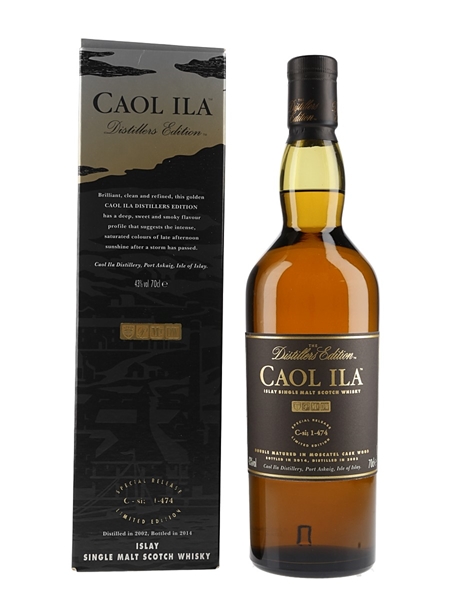 Caol Ila 2002 Distillers Edition Bottled 2014 70cl / 43%