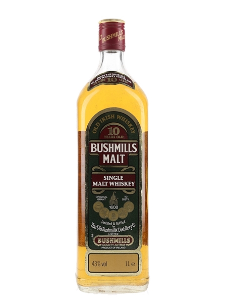 Bushmills 10 Year Old Bottled 1980s 100cl / 43%