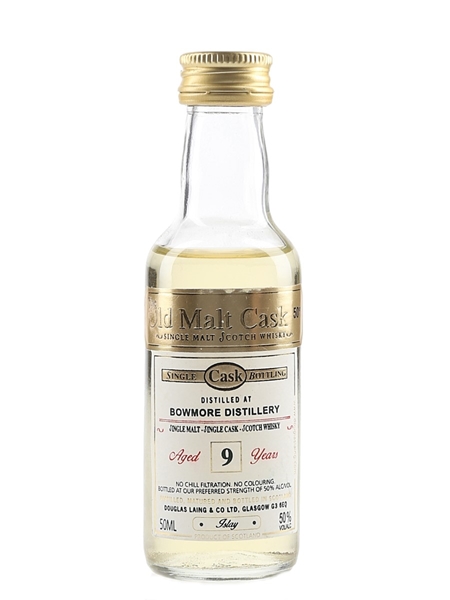 Bowmore 9 Year Old The Old Malt Cask Bottled 2000s - Douglas Laing 5cl / 50%