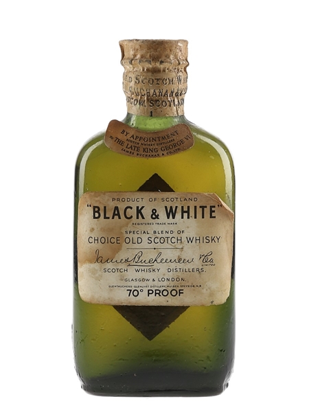 Buchanan's Black & White Spring Cap Bottled 1950s 5cl / 40%