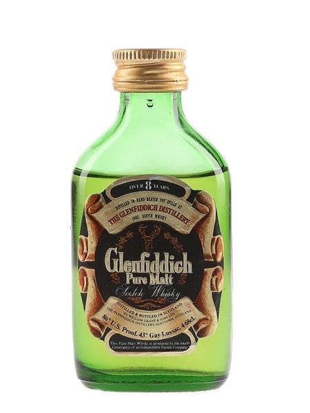 Glenfiddich 8 Year Old Pure Malt Bottled 1970s 4.7cl / 43%