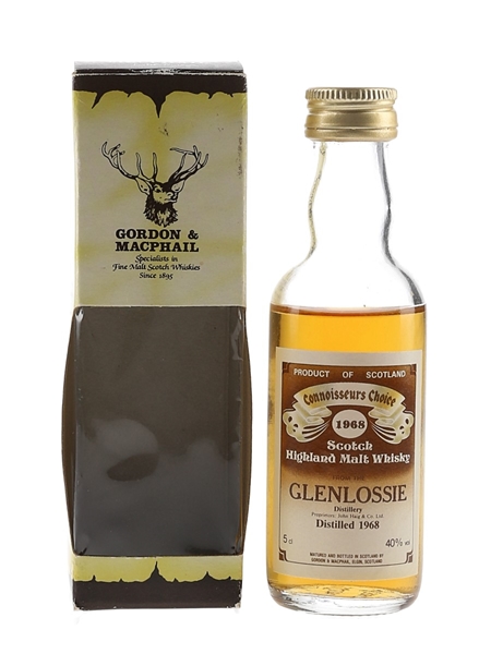 Glenlossie 1968 Connoisseurs Choice Bottled 1980s - Gordon & MacPhail 5cl / 40%