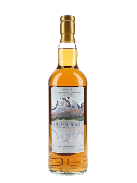 Ben Nevis 1999 21 Year Old Millennium Malt Cask 906 Private Cask Bottling 70cl / 52.3%