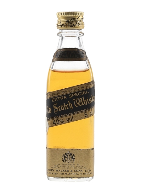 Johnnie Walker Black Label 12 Year Old Bottled 1980s 5cl / 40%