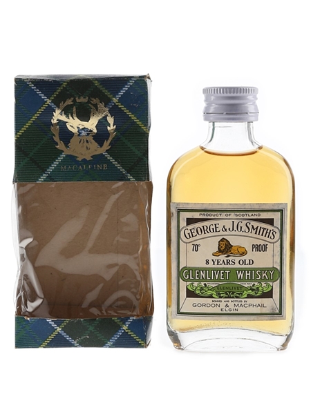 Glenlivet 8 Year Old Bottled 1970s - Gordon & MacPhail 5cl / 40%