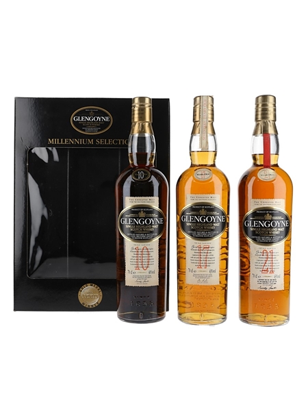 Glengoyne Millennium Selection 10 Year Old, 17 Year Old & 21 Year Old 3 x 70cl