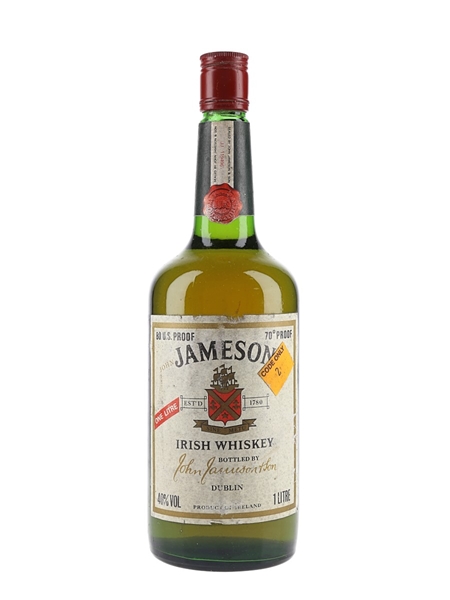 Jameson Irish Whiskey Bottled 1970s-1980s 100cl / 40%