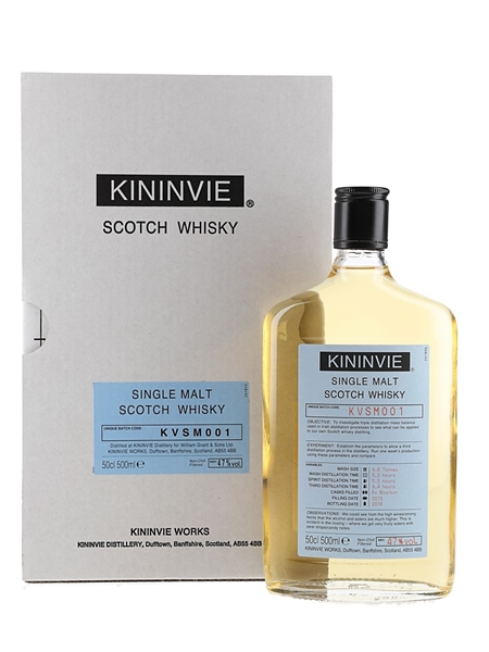 Kininvie 2013 Single Malt Batch KVSM001 Bottled 2019 50cl / 47%