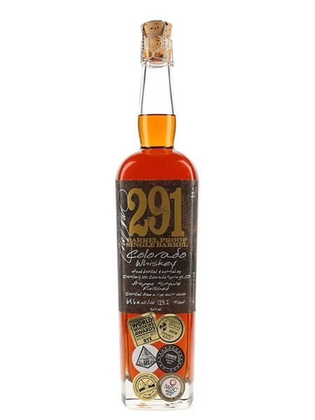 291 Barrel Proof Single Barrel Rye Colorado Whiskey 75cl / 64.6%