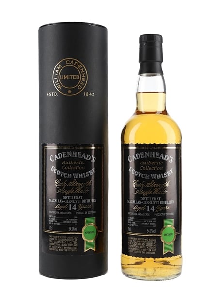 Macallan Glenlivet 1989 14 Year Old Bottled 2003 - Cadenhead's 70cl / 54.9%