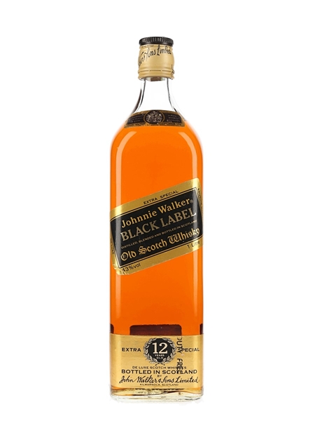 Johnnie Walker Black Label 12 Year Old Bottled 1980s 100cl / 43%