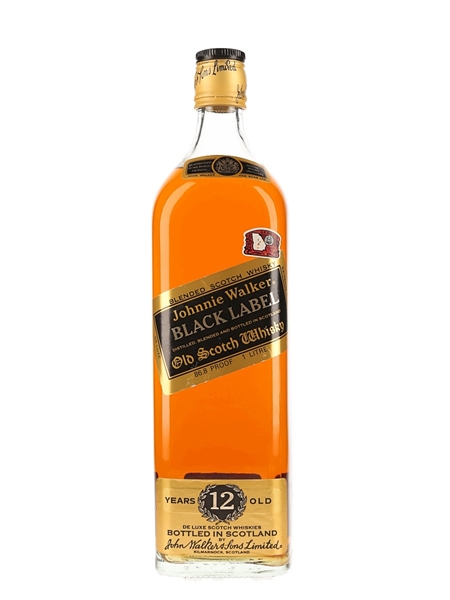 Johnnie Walker Black Label 12 Year Old Bottled 1980s 100cl / 43.4%