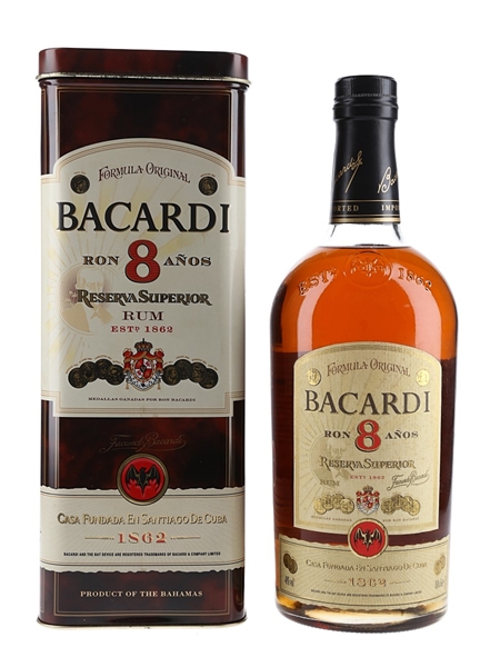 Bacardi 8 Year Old Reserva Superior  100cl / 40%