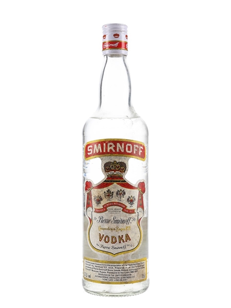 Smirnoff Red Label Bottled 1980s - International Distillers & Vintners Ltd 75cl / 37.5%