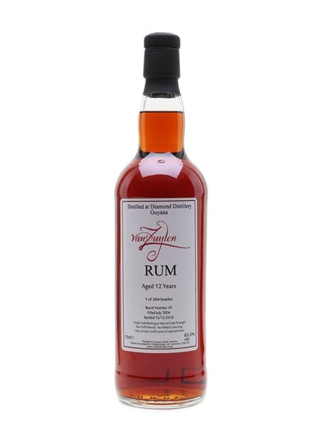 Diamond 2004 Guyana Rum 12 Year Old - Whisky Broker Van Zuylen 70cl / 63.5%