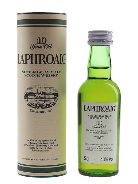 Laphroaig 10 Year Old Bottled 1980s-1990s - Pre Royal Warrant 5cl / 40%