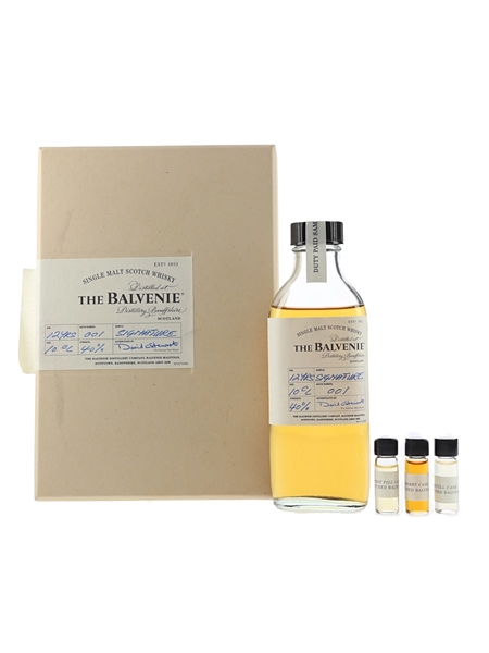 Balvenie Signature 2008 12 Year Old Batch #1 First Edition Release- Duty Paid Sample 4 x 1cl-10cl / 40%